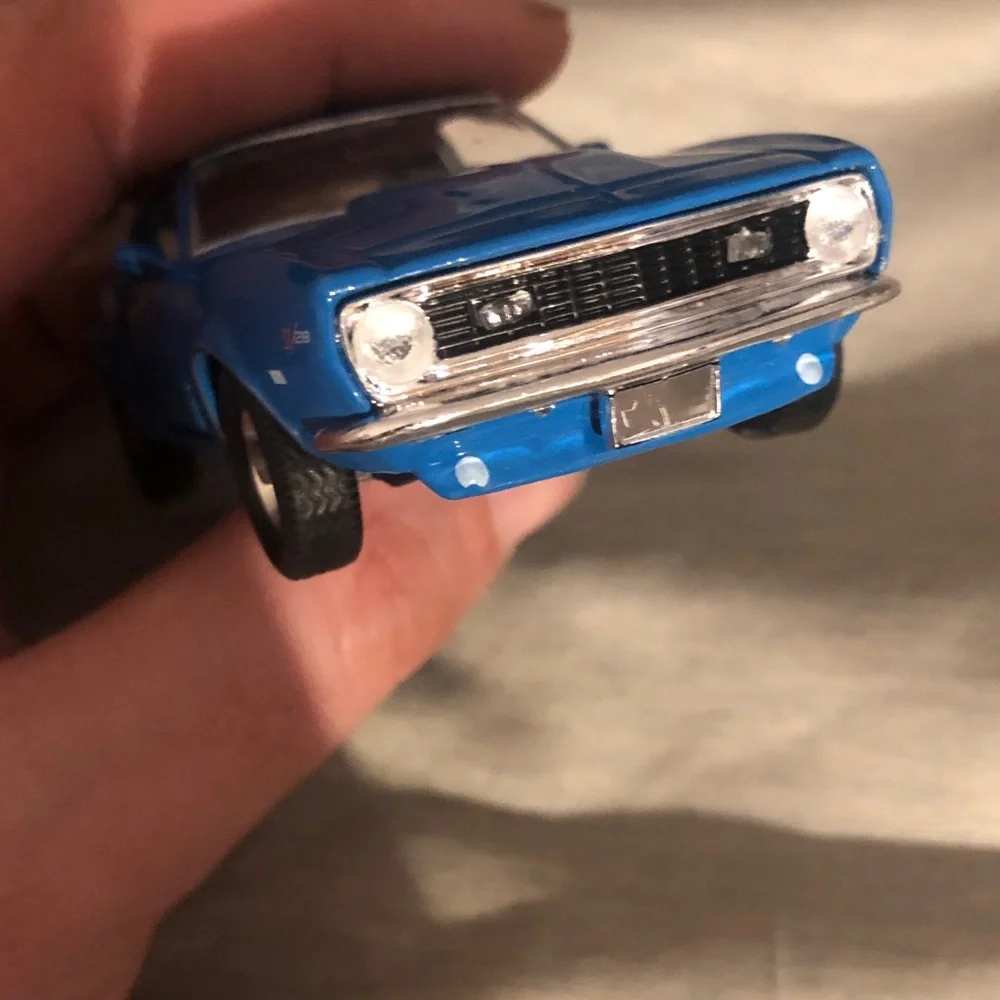 Blue 1967 Camaro 228 Pull Back